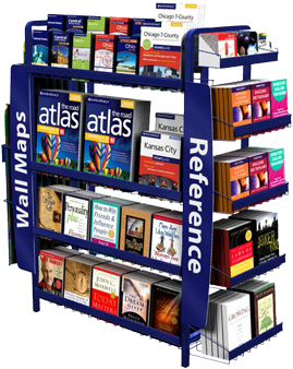 Retail Displays for Printed Literature, Magazines, Books & Maps